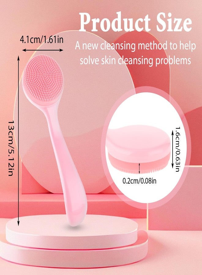 Aeaocvo 2 Pack Face Scrubber for Women, Soft Silicone Face Cleansing Brush, Manual Scrubber Exfoliator for Sensitive Skin Deep Cleaning Care, Face Cleansing Brush for Makeup Residues Removal - Image 2